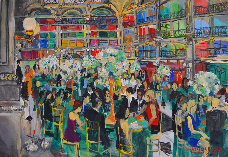 Live Event Painting with Patricia Bennett. Desktop Image