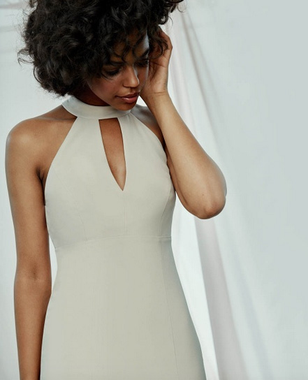 What&#39;s New in Bridesmaid Trends: Crepe Bridesmaid Gowns. Desktop Image
