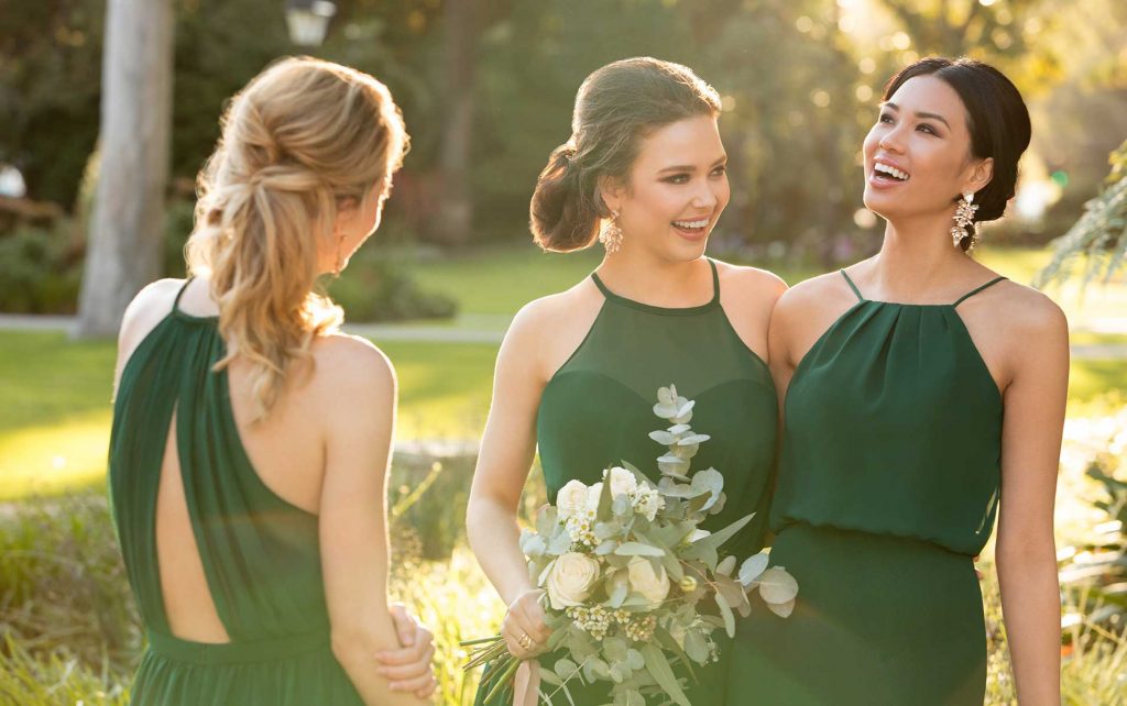 Trending Now Evergreen Bridesmaid Dresses