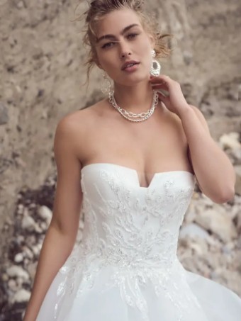 Sottero and Midgley Style #Italiana #2 Ivory/Silver thumbnail