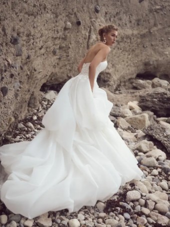 Sottero and Midgley Style #Italiana #3 Ivory/Silver thumbnail
