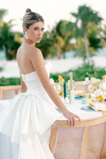 Wtoo by Watters Style #Dee with Bow #4 Ivory thumbnail