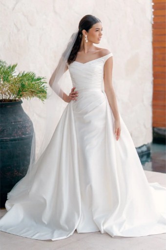 Wtoo by Watters Style #March with Overskirt #3 Ivory thumbnail