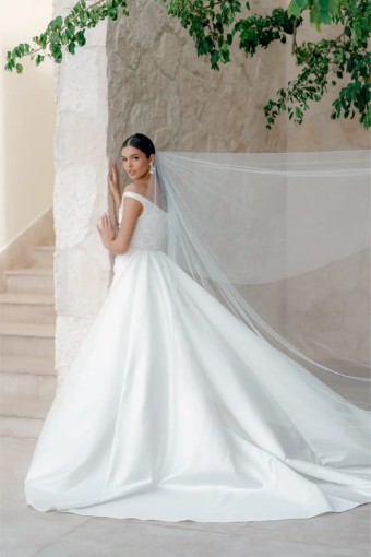 Wtoo by Watters Style #March with Overskirt #4 Ivory thumbnail