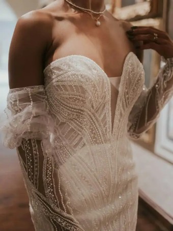 Sottero and Midgley Style #Positano #2 Ivory/Silver thumbnail