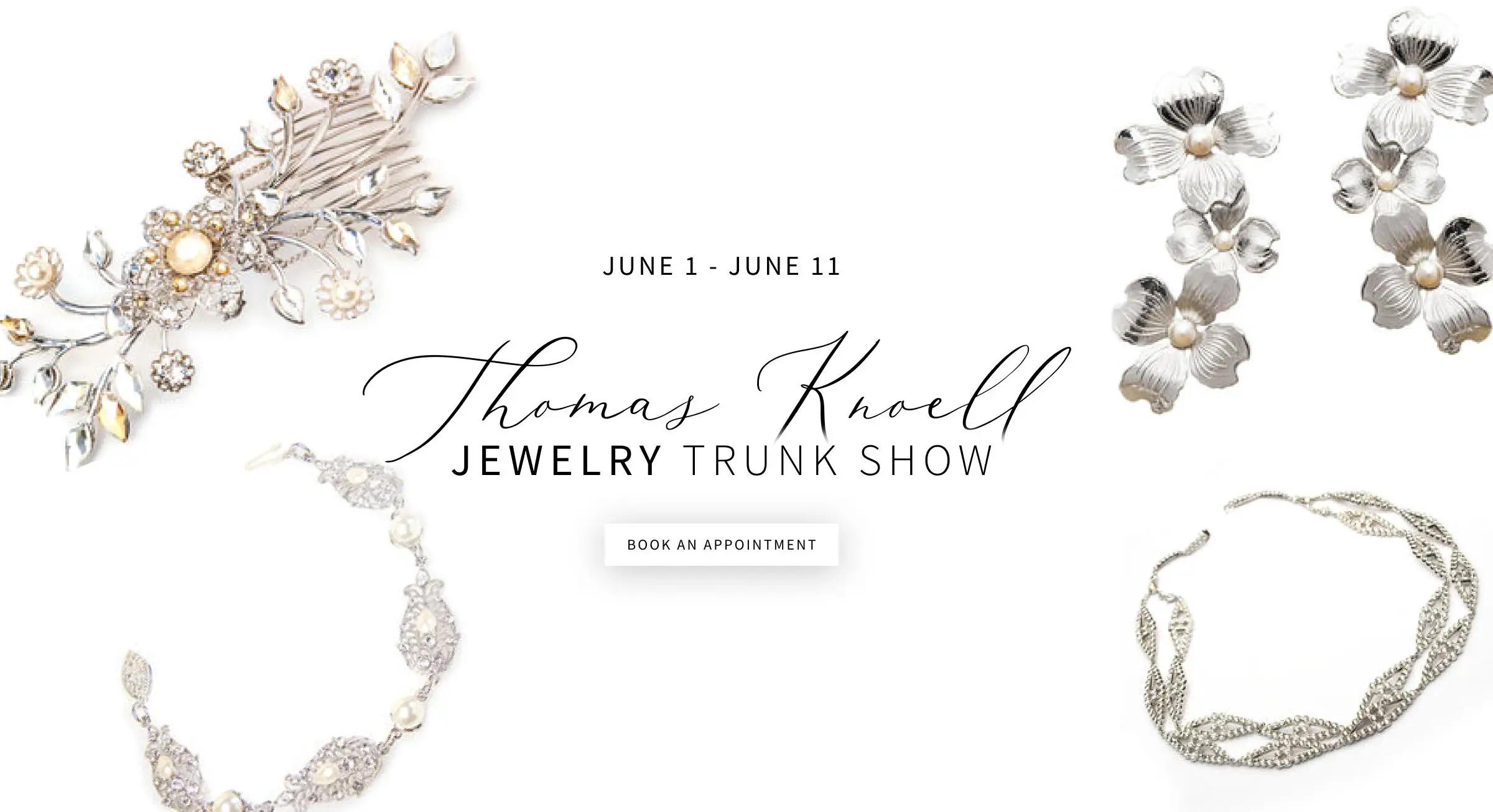 Thomas Knoell Jewelry Trunk Show June 1-11 banner for desktop